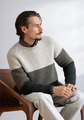 PULLOVER Landlust Naturwolle fra Lana Grossa