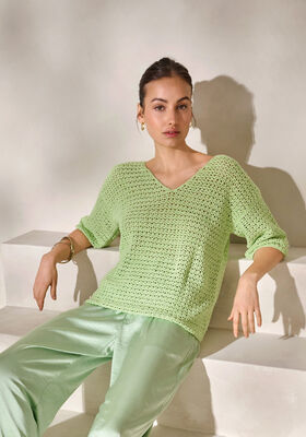 PULLOVER Landlust Sommerseide fra Lana Grossa