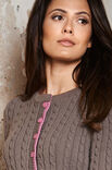 Lana Grossa JAKKE MED SNONINGER OG RIB Cool Wool