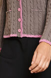 Lana Grossa JAKKE MED SNONINGER OG RIB Cool Wool