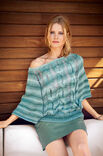 Lana Grossa SWEATER MED SNONINGER OG LØBEMASKER Tape