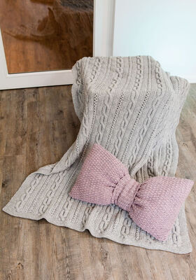 PLAID MED SNONINGS- OG HULMØNSTER Alta Moda Cashmere 16 fra Lana Grossa