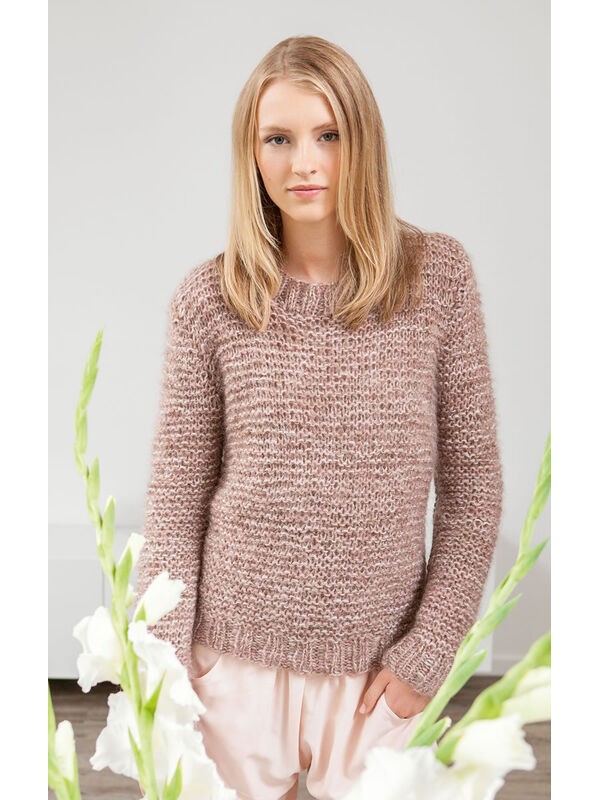 Lana Grossa SWEATER I RETSTRIK Silkhair