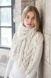 Lana Grossa TØRKLÆDE MED SNONINGER Alta Moda Cashmere 16