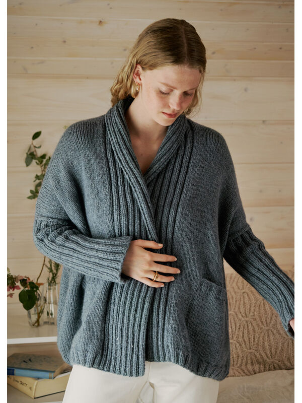 Lana Grossa CARDIGAN Alta Moda Cashmere 16 - Strikkeopskrift (SE)