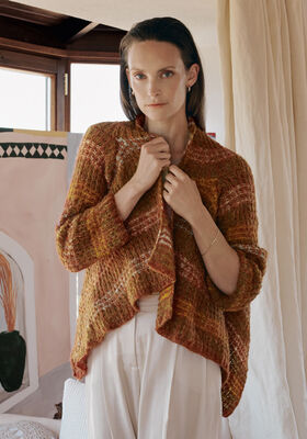 CARDIGAN Ecopuno & Silkhair - Strikkeopskrift (SE) fra Lana Grossa