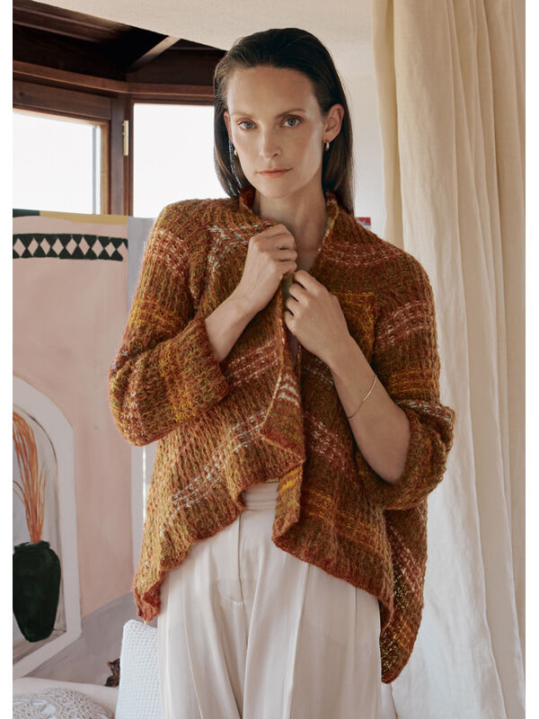 Lana Grossa CARDIGAN Ecopuno & Silkhair - Strikkeopskrift (SE)