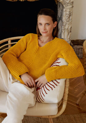 PULLOVER Landlust Alpaka Merino 160 - Strikkeopskrift (SE) fra Lana Grossa