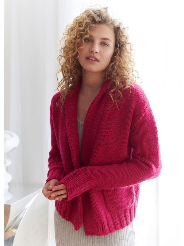 Lana Grossa CARDIGAN Brigitte No. 5 Strikkeopskrift (SE)
