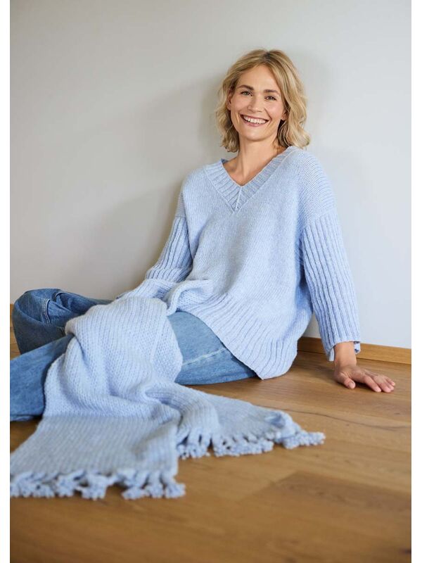 Lana Grossa SJAL Cool Merino Big - Strikkeopskrift (SE)