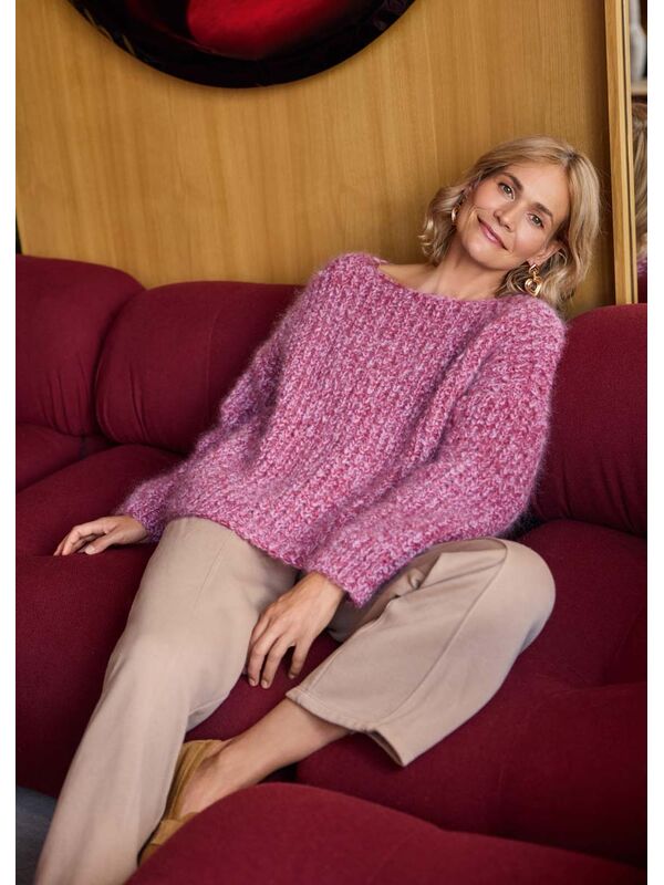 Lana Grossa PULLOVER Mohair Moda - Strikkeopskrift (SE)