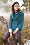 Lana Grossa Raglansweater i halvpatent med rundt bærestykke Garzato Nuovo