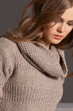Lana Grossa SWEATER MED RIB OG PERLESTRIK Alta Moda Alpaca