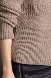 Lana Grossa SWEATER MED RIB OG PERLESTRIK Alta Moda Alpaca
