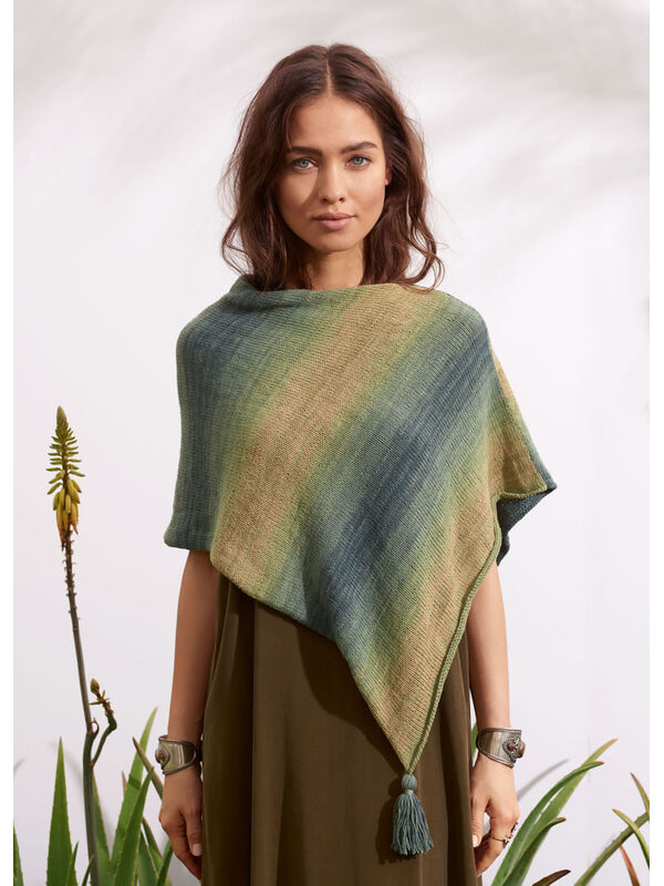 Lana Grossa PONCHO Summer Lace Dégradé