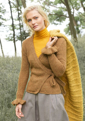 SLÅ-OM-JAKKE Alta Moda Alpaca fra Lana Grossa