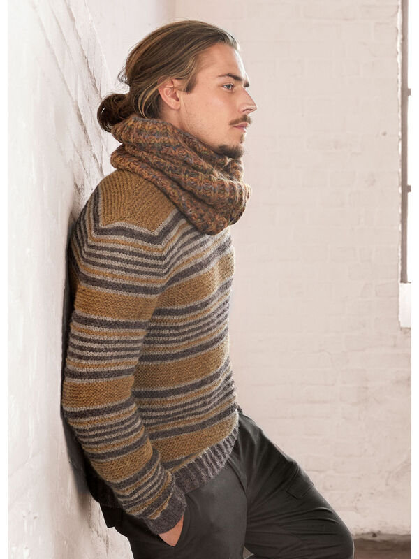 Lana Grossa STRIBET SWEATER Alta Moda Alpaca