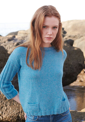 BLUSE MED LOMMER Ecopuno fra Lana Grossa