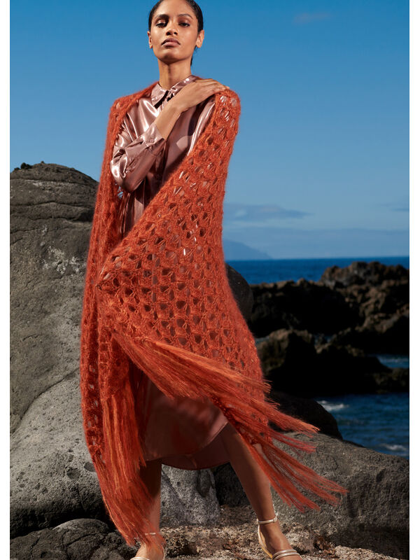 Lana Grossa SCARF Silkhair - Strikkeopskrift (NO)