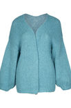 Lana Grossa GLATTSTRIKKET JAKKE MED BALLONGERME Lala Berlin Lovely Cotton