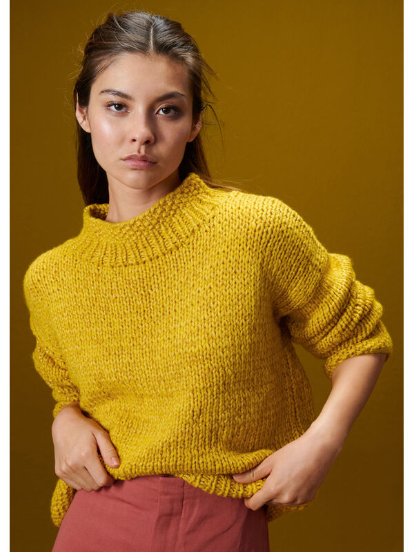 Lana Grossa PULLOVER Lala Berlin Lovely Cotton & Brillino - Strikkeopskrift (NO)