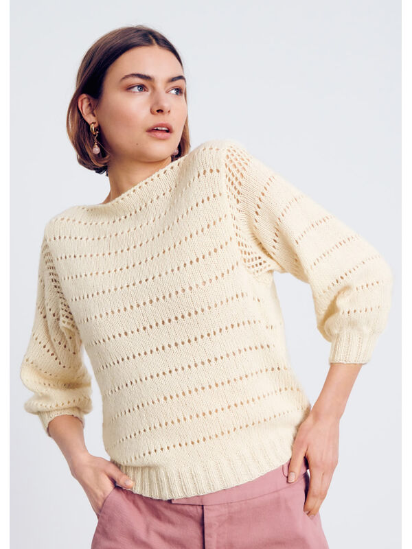 Lana Grossa SWEATER I HULMØNSTER Ecopuno