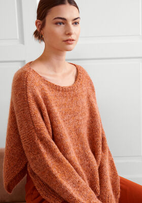 GLATTSTRIKKET SWEATER Silkhair, Ecopuno & Brillino - Strikkeopskrift (SE) fra Lana Grossa