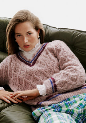 PULLOVER Brigitte No. 2 - Strikkeopskrift (SE) fra Lana Grossa