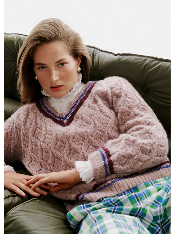 Lana Grossa PULLOVER Brigitte No. 2 - Strikkeopskrift (SE)