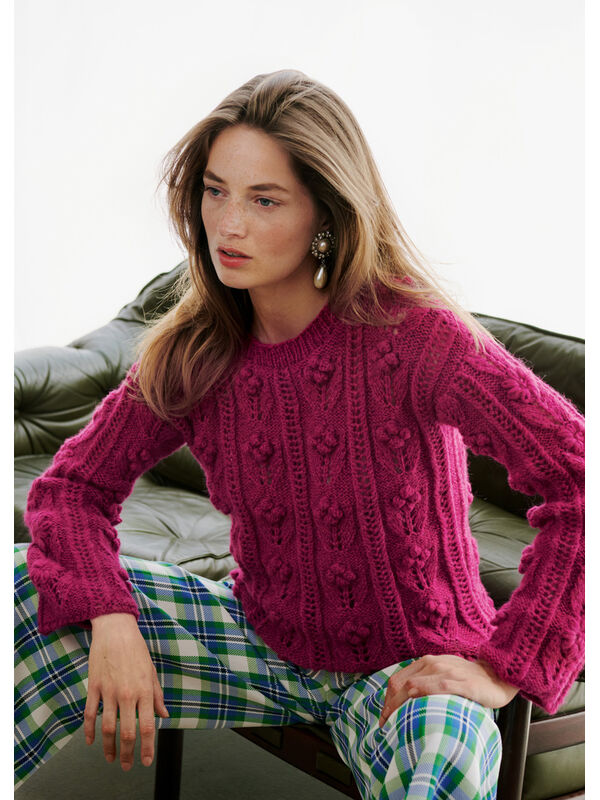 Lana Grossa PULLOVER Brigitte No. 2 - Strikkeopskrift (SE)