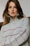 Lana Grossa PULLOVER Cool Merino & Brigitte No. 2 - Strikkeopskrift (SE)