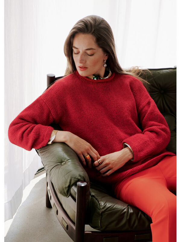Lana Grossa PULLOVER Brigitte No. 2 - Strikkeopskrift (SE)
