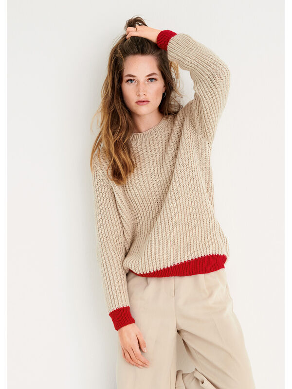 Lana Grossa PULLOVER Landlust Alpaka Merino 100 - Strikkeopskrift (SE)