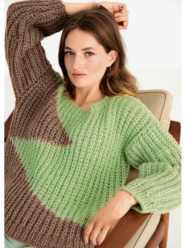 Lana Grossa PULLOVER Lala Berlin Lovely Cotton - Strikkeopskrift (SE)