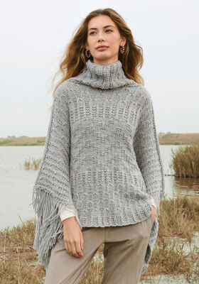 PONCHO Alta Moda Cashmere 16 - Strikkeopskrift (SE) fra Lana Grossa