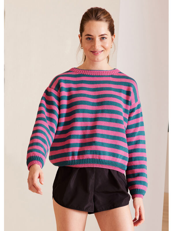 Lana Grossa PULLOVER Riserva - Strikkeopskrift (SE)