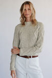 Lana Grossa PULLOVER Natural Alpaca Pelo - Strikkeopskrift (SE)