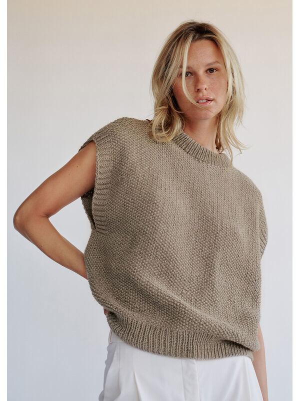 Lana Grossa SLIPOVER Landlust Alpaka Merino 100 - Strikkeopskrift (SE)
