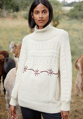 PULLOVER Landlust Alpaka Merino 100 - Strikkeopskrift (SE) fra Lana Grossa