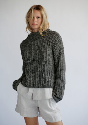 PULLOVER Natural Alpaca Pelo - Strikkeopskrift (SE) fra Lana Grossa
