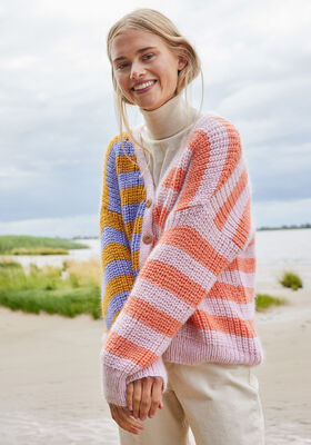 JAKKE Cool Wool Big & Silkhair - Strikkeopskrift (SE) fra Lana Grossa