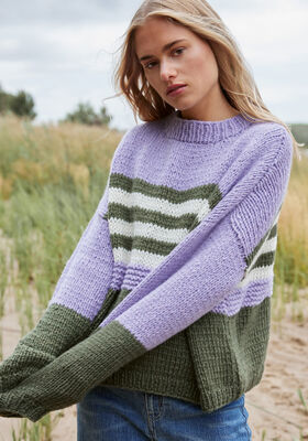 PULLOVER Lala Berlin Lovely Cotton - Strikkeopskrift (SE) fra Lana Grossa
