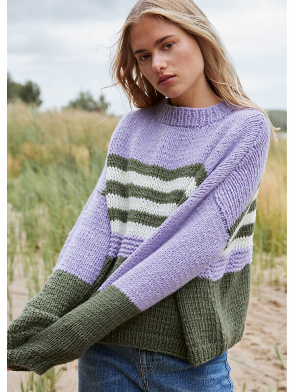Lana Grossa PULLOVER Lala Berlin Lovely Cotton - Strikkeopskrift (SE)