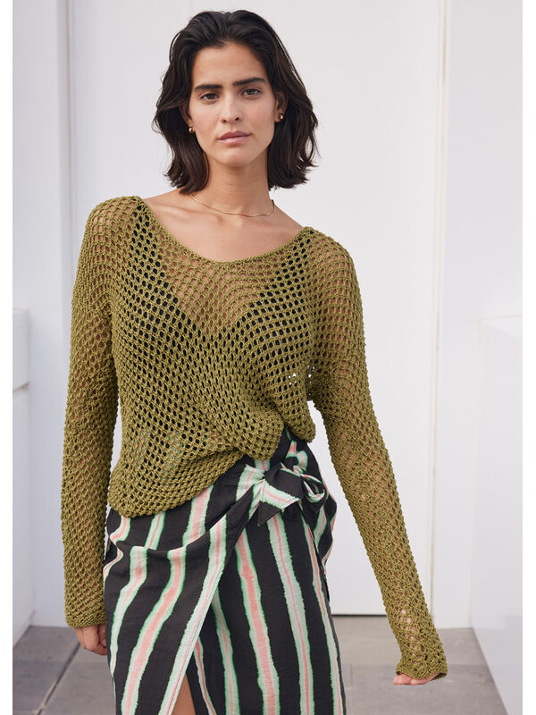 Lana Grossa PULLOVER Solo Lino - Strikkeopskrift (SE)