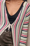Lana Grossa HÆKLETLANG CARDIGAN Elastico - Hækleopskrift (SE)