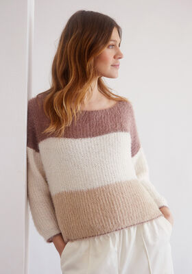 PULLOVER Per Fortuna - Strikkeopskrift (SE) fra Lana Grossa