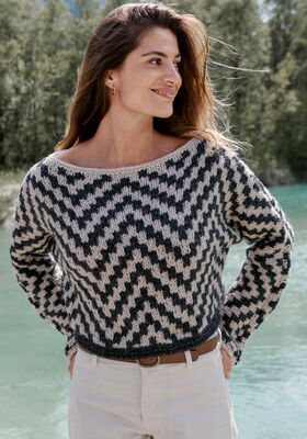 PULLOVER Lala Berlin Lovely Cotton fra Lana Grossa
