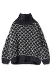 Lana Grossa PULLOVER Natural Alpaca Lungo - Strikkeopskrift (SE)