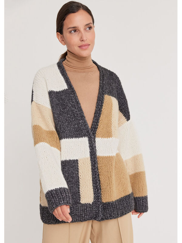Lana Grossa JAKKE Ecopuno Chunky - Strikkeopskrift (DK)