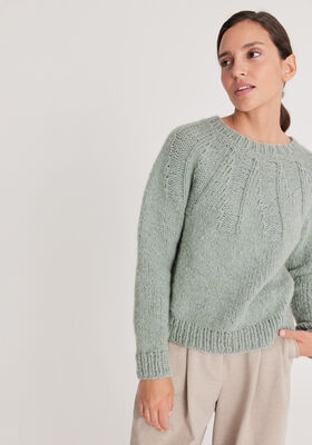 PULLOVER Ecopuno Chunky - Strikkeopskrift (SE) fra Lana Grossa
